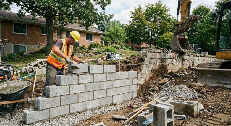 Block Foundation Installation in Worcester, MA