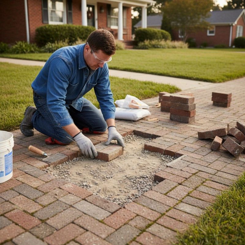 Repair Solutions For Uneven Commercial Brick And Stone Walkways